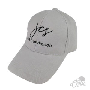ปักหมวกพรีเมี่ยม หมวกแก๊ปผ้าพีช โลโก้ JCS Lure Handmade