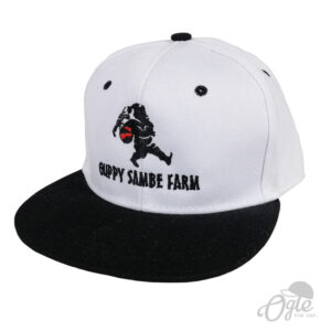 โรงงานปักหมวก หมวกฮิปฮอบ โลโก้ Guppy Sambe Farm
