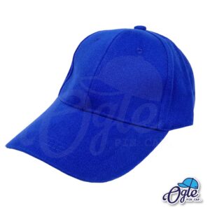 หมวกผ้าพีช-สีน้ำเงิน-ด้านข้าง