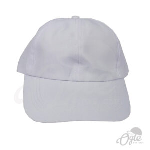 หมวกแก๊ป-ผ้าดีวาย-สีขาว-ด้านหน้า