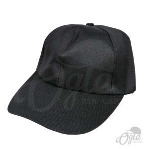 หมวกแก๊ป-ผ้าดีวาย-สีดำ-ด้านข้าง