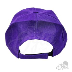 หมวกแก๊ป-ผ้าดีวาย-สีม่วง-ด้านหลัง