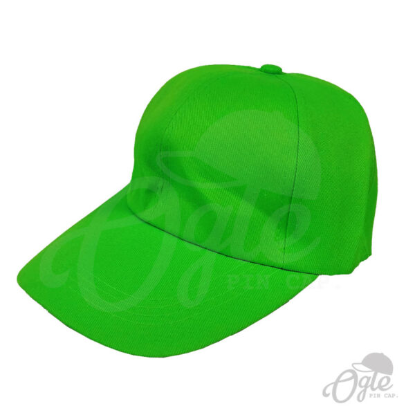 หมวกแก๊ป-ผ้าดีวาย-สีเขียว-ด้านข้าง