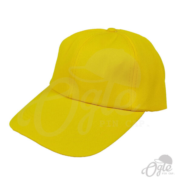 หมวกแก๊ป-ผ้าดีวาย-เหลือง-ด้านข้าง