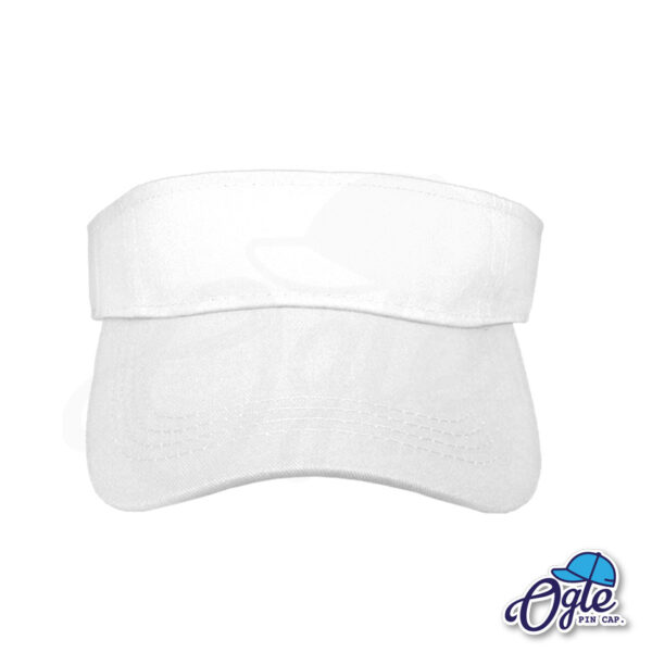 หมวกวิ่ง-หมวกครึ่งใบ-หมวกเปิดหัว-หมวกไวเซอร์-visor-สีขาว-ด้านหน้า