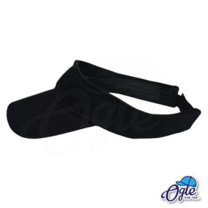 หมวกวิ่ง-หมวกครึ่งใบ-หมวกเปิดหัว-หมวกไวเซอร์-visor-สีดำ-ด้านข้าง
