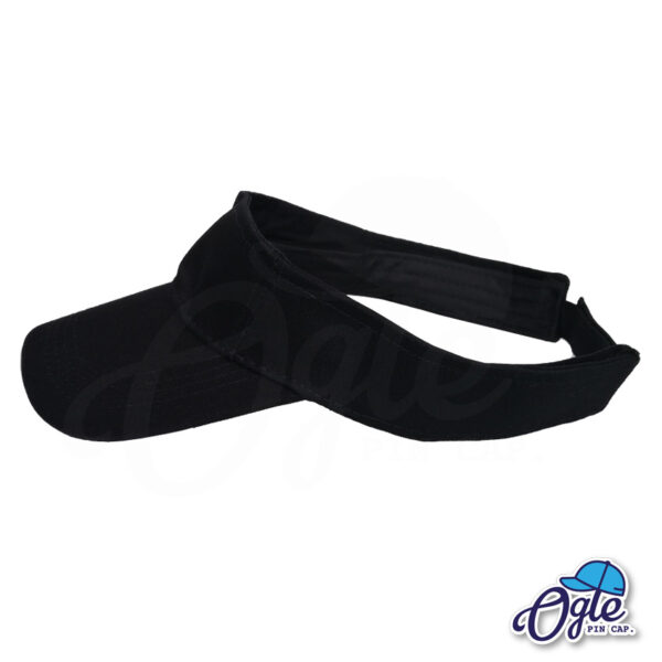หมวกวิ่ง-หมวกครึ่งใบ-หมวกเปิดหัว-หมวกไวเซอร์-visor-สีดำ-ด้านข้าง