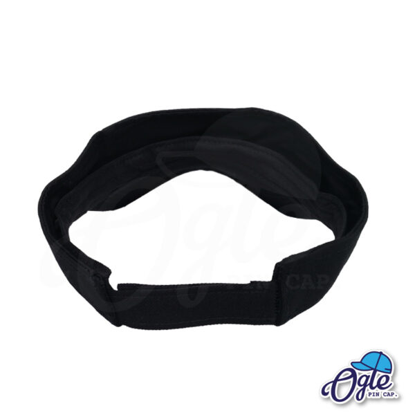 หมวกวิ่ง-หมวกครึ่งใบ-หมวกเปิดหัว-หมวกไวเซอร์-visor-สีดำ-ด้านหลัง