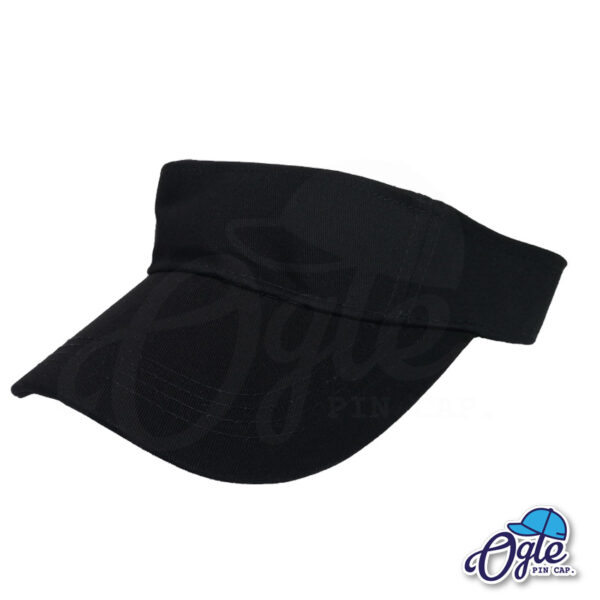 หมวกวิ่ง-หมวกครึ่งใบ-หมวกเปิดหัว-หมวกไวเซอร์-visor-สีดำ-เอียงข้าง