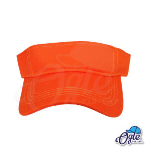 หมวกวิ่ง-หมวกครึ่งใบ-หมวกเปิดหัว-หมวกไวเซอร์-visor-สีส้ม-ด้านหน้า
