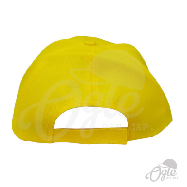 หมวกแก๊ป-ผ้าดีวาย-สีเหลือง-ปักชื่อ-กรมทางหลวงชนบท-ด้านหลัง