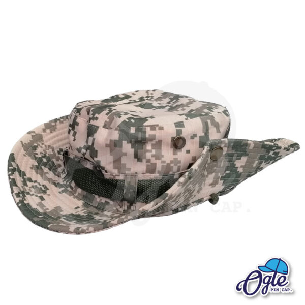 หมวกเดินป่า-หมวกลายพราง-หมวกปีกทหาร-หมวกปีก กว้าง-หมวกปีกรอบ-หมวกมีเชือก-พับได้-สีครีม