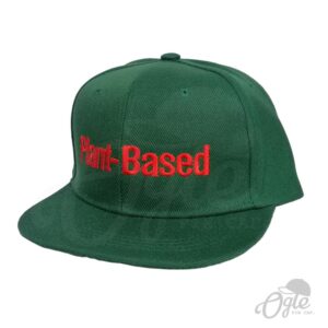 หมวกปักชื่อ-หมวกฮิปฮอป-snapback-ปักชื่อ-Plant-Based-ด้านข้าง
