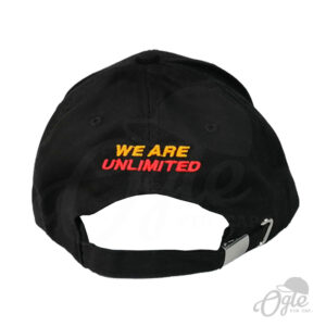 หมวกแก๊ป-ผ้าพีช-ปักชื่อ-We are Unlimited-ด้านหลัง