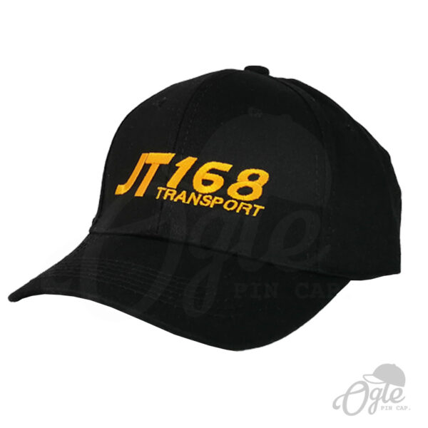 หมวกแก๊ป-ผ้าพีช-ปักโลโก้-T168 Teansport-ด้านข้าง