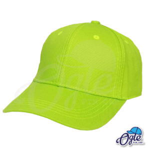 หมวกแก๊ป-ผ้าพีช-สีเขียวมะนาว-ด้านซ้าย-ตัวล็อคบัคเคิ้ลเหล็ก