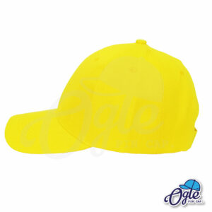 หมวกแก๊ป-สีเหลือง-ผ้าชาลี-ด้านข้าง