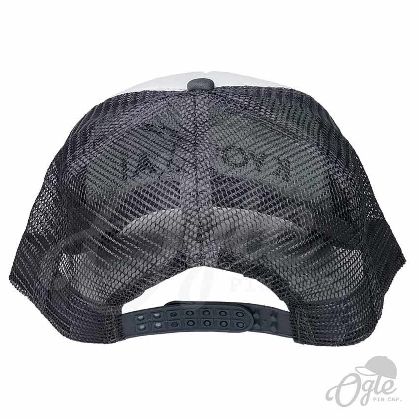 หมวกตาข่าย-สีเทา-หมวกปักโลโก้-KOYAI-ด้านหลัง หมวกตาข่าย-สีเทา-หมวกปักโลโก้-KOYAI-ด้านหลัง