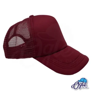 หมวกตาข่าย-สีเลือดหมู-เอียงซ้าย