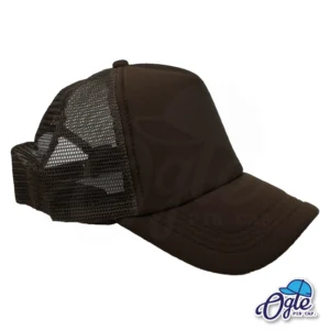 หมวกด้านข้าง-สีน้ำตาล-แบบตาข่าย