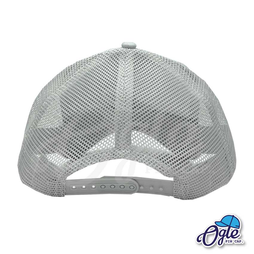 fabric-trucker-cap-gray-back-side ด้านหลังหมวกตาข่าย สีเทา