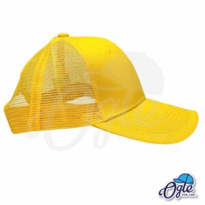 ด้านข้าง หมวกตาข่าย สีเหลือง